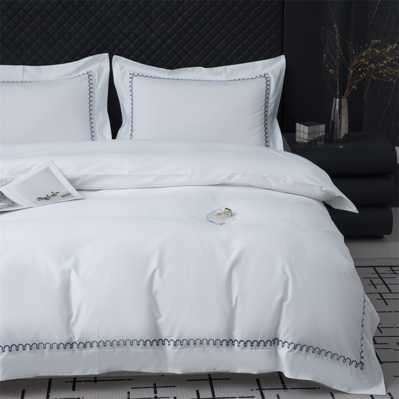 Bagong Pattern Embroidery Design 500TC Cotton Sateen Bedding Set Bagong Pattern Embroidery Design 500TC Cotton Sateen Bedding Set