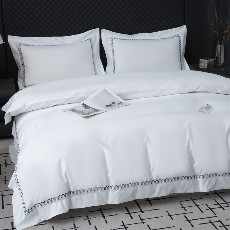 Bagong Pattern Embroidery Design 500TC Cotton Sateen Bedding Set Bagong Pattern Embroidery Design 500TC Cotton Sateen Bedding Set