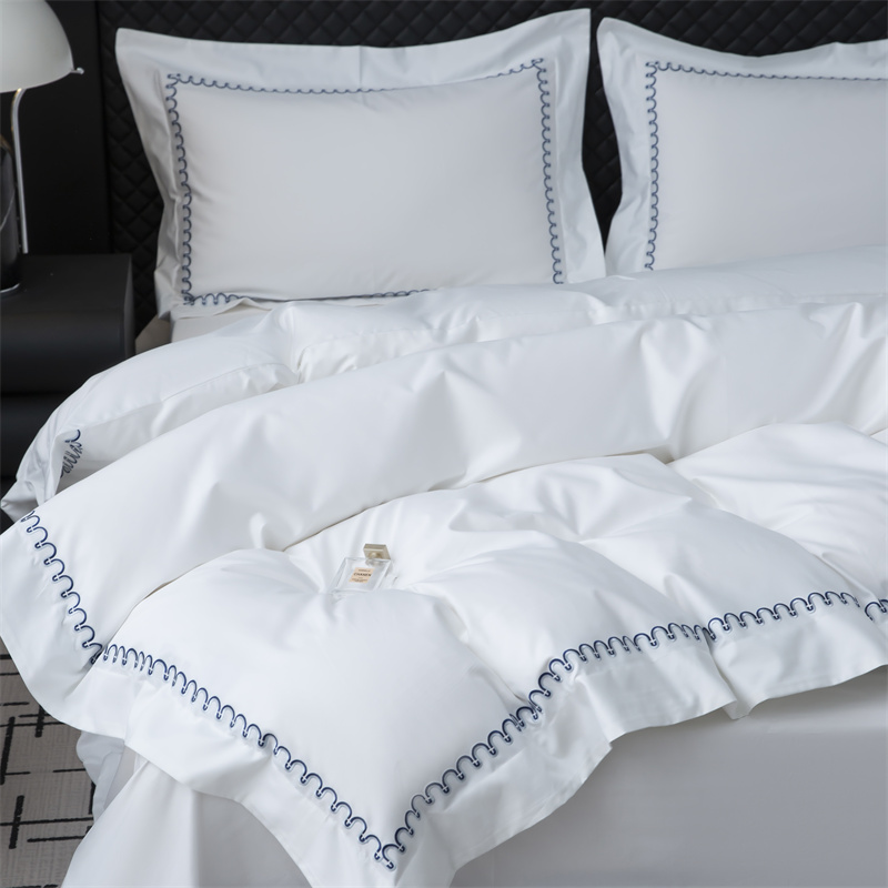 Bagong Pattern Embroidery Design 500TC Cotton Sateen Bedding Set Bagong Pattern Embroidery Design 500TC Cotton Sateen Bedding Set