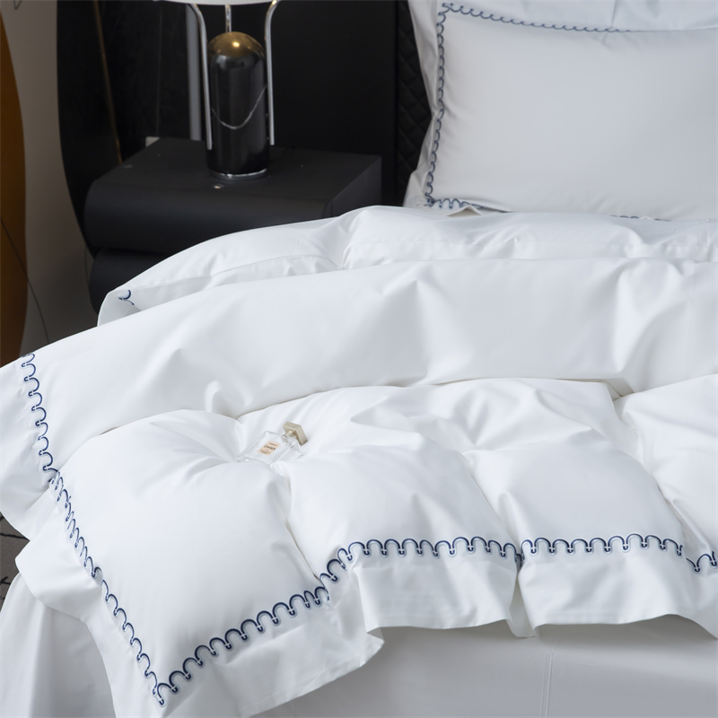 Bagong Pattern Embroidery Design 500TC Cotton Sateen Bedding Set Bagong Pattern Embroidery Design 500TC Cotton Sateen Bedding Set