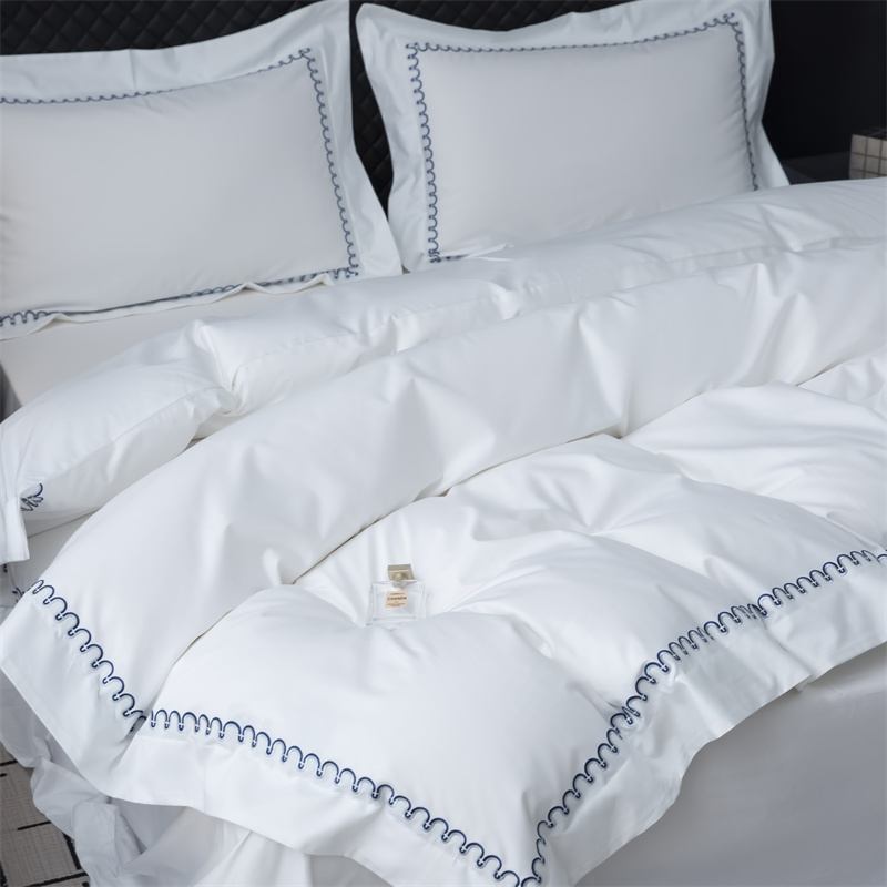 Bagong Pattern Embroidery Design 500TC Cotton Sateen Bedding Set Bagong Pattern Embroidery Design 500TC Cotton Sateen Bedding Set