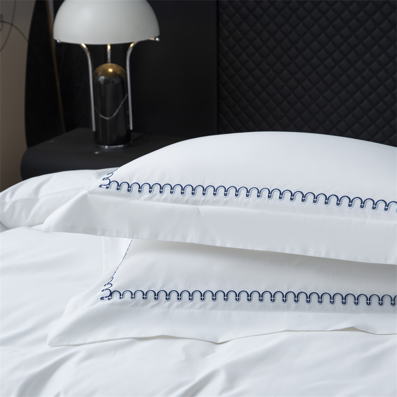 Bagong Pattern Embroidery Design 500TC Cotton Sateen Bedding Set Bagong Pattern Embroidery Design 500TC Cotton Sateen Bedding Set