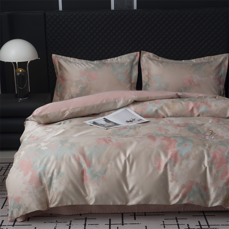 Impressionistic Yarn Dyed Jacquard 80S Cotton Bedding Set Impressionistic Yarn Dyed Jacquard 80S Cotton Bedding Set