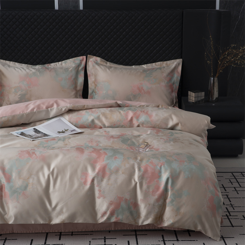 Impressionistic Yarn Dyed Jacquard 80S Cotton Bedding Set Impressionistic Yarn Dyed Jacquard 80S Cotton Bedding Set
