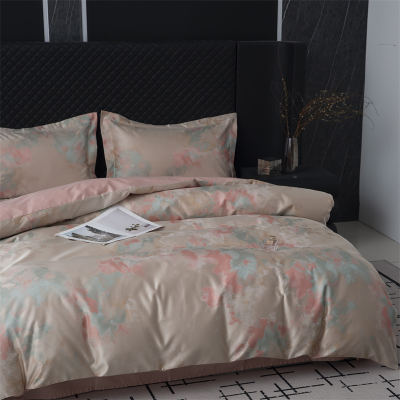 Impressionistic Yarn Dyed Jacquard 80S Cotton Bedding Set Impressionistic Yarn Dyed Jacquard 80S Cotton Bedding Set