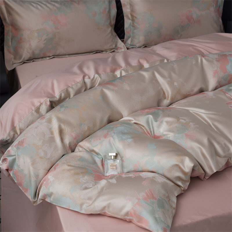 Impressionistic Yarn Dyed Jacquard 80S Cotton Bedding Set Impressionistic Yarn Dyed Jacquard 80S Cotton Bedding Set