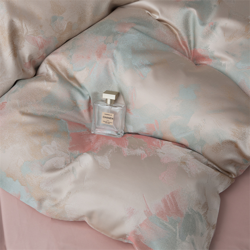 Impressionistic Yarn Dyed Jacquard 80S Cotton Bedding Set Impressionistic Yarn Dyed Jacquard 80S Cotton Bedding Set