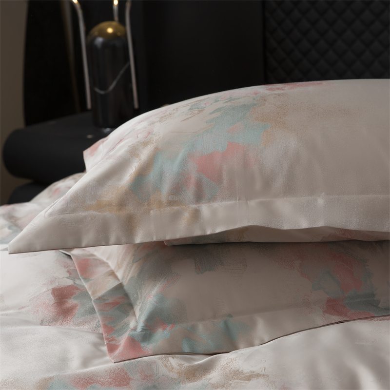 Impressionistic Yarn Dyed Jacquard 80S Cotton Bedding Set Impressionistic Yarn Dyed Jacquard 80S Cotton Bedding Set