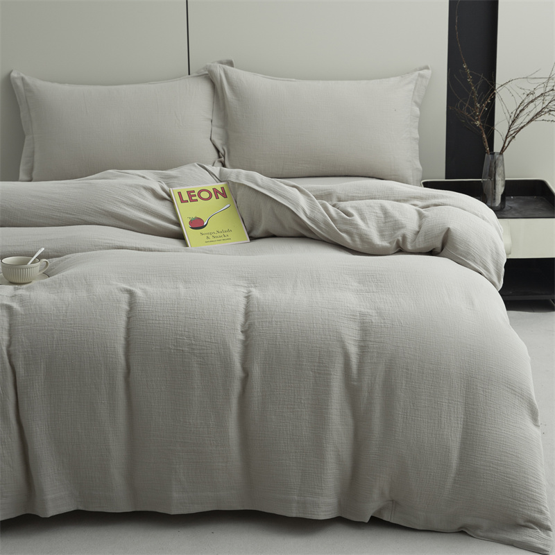 Double Layers Gauze na 100% Cotton na Tela Super Malambot na Bedding Set Double Layers Gauze na 100% Cotton na Tela Super Malambot na Bedding Set