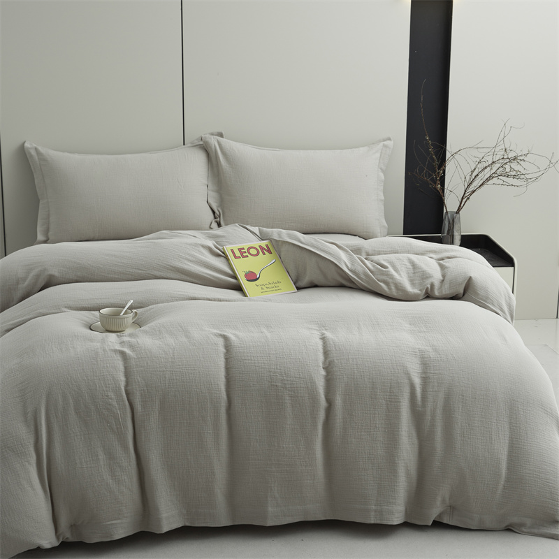 Double Layers Gauze na 100% Cotton na Tela Super Malambot na Bedding Set Double Layers Gauze na 100% Cotton na Tela Super Malambot na Bedding Set