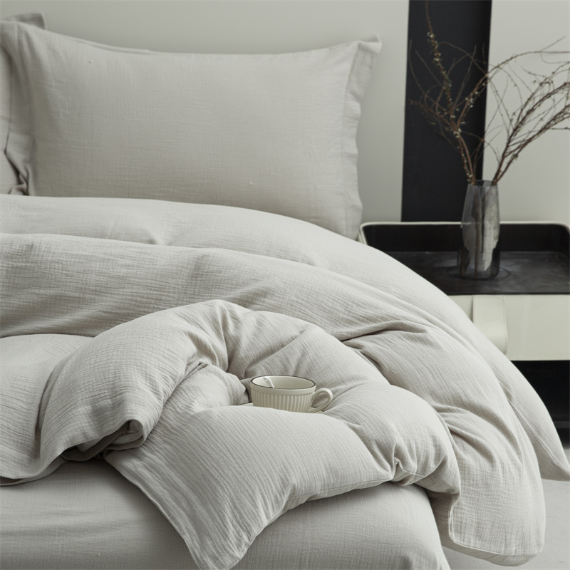 Double Layers Gauze na 100% Cotton na Tela Super Malambot na Bedding Set Double Layers Gauze na 100% Cotton na Tela Super Malambot na Bedding Set