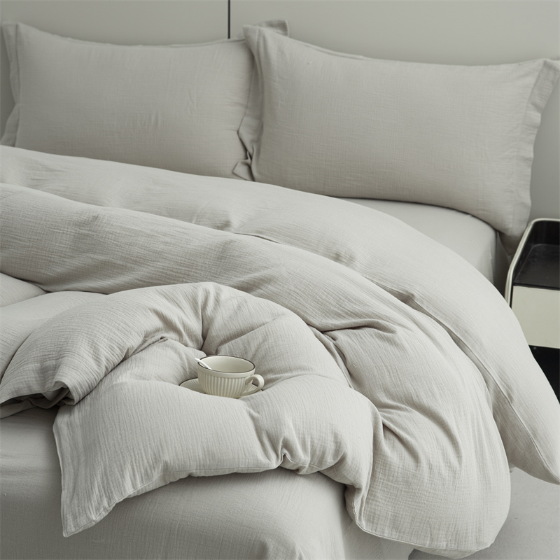 Double Layers Gauze na 100% Cotton na Tela Super Malambot na Bedding Set Double Layers Gauze na 100% Cotton na Tela Super Malambot na Bedding Set