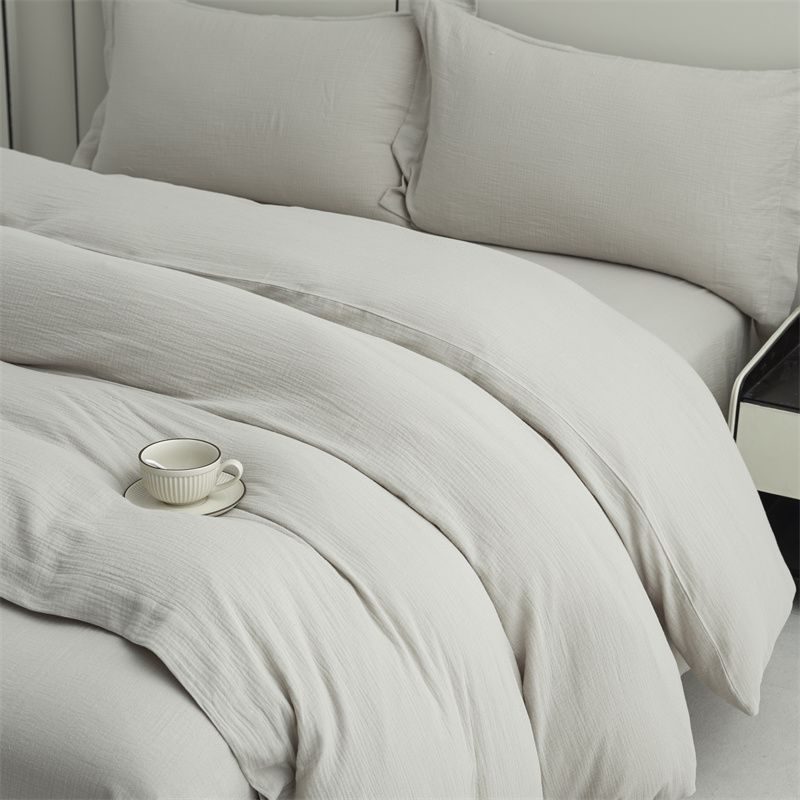 Double Layers Gauze na 100% Cotton na Tela Super Malambot na Bedding Set Double Layers Gauze na 100% Cotton na Tela Super Malambot na Bedding Set