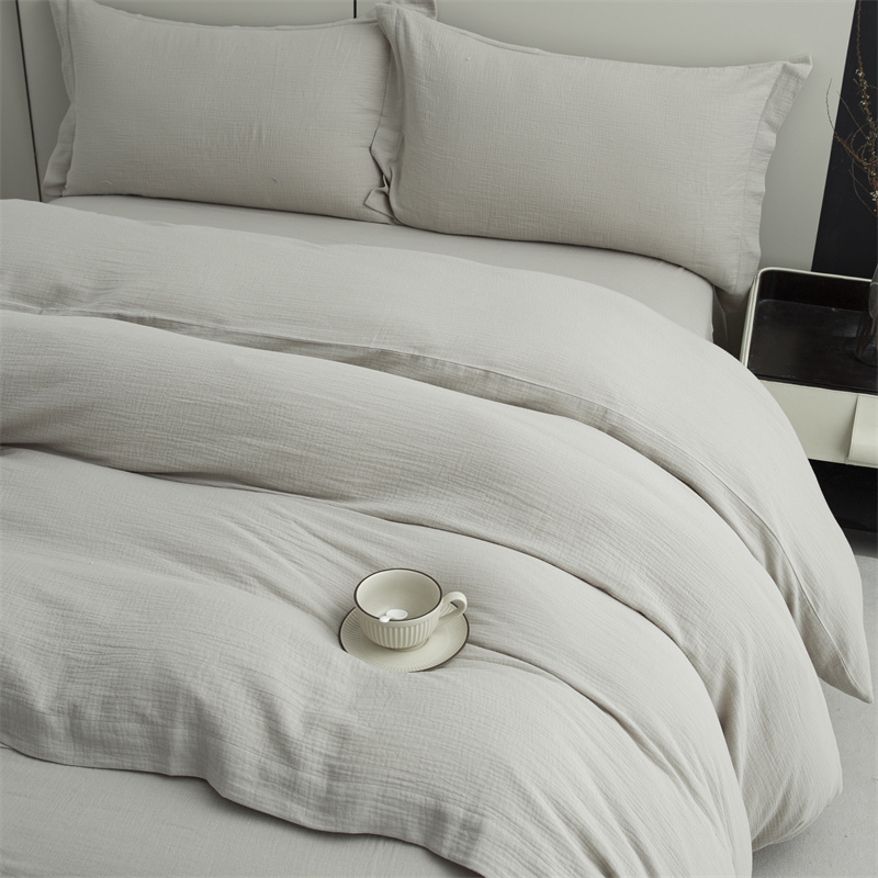 Double Layers Gauze na 100% Cotton na Tela Super Malambot na Bedding Set Double Layers Gauze na 100% Cotton na Tela Super Malambot na Bedding Set