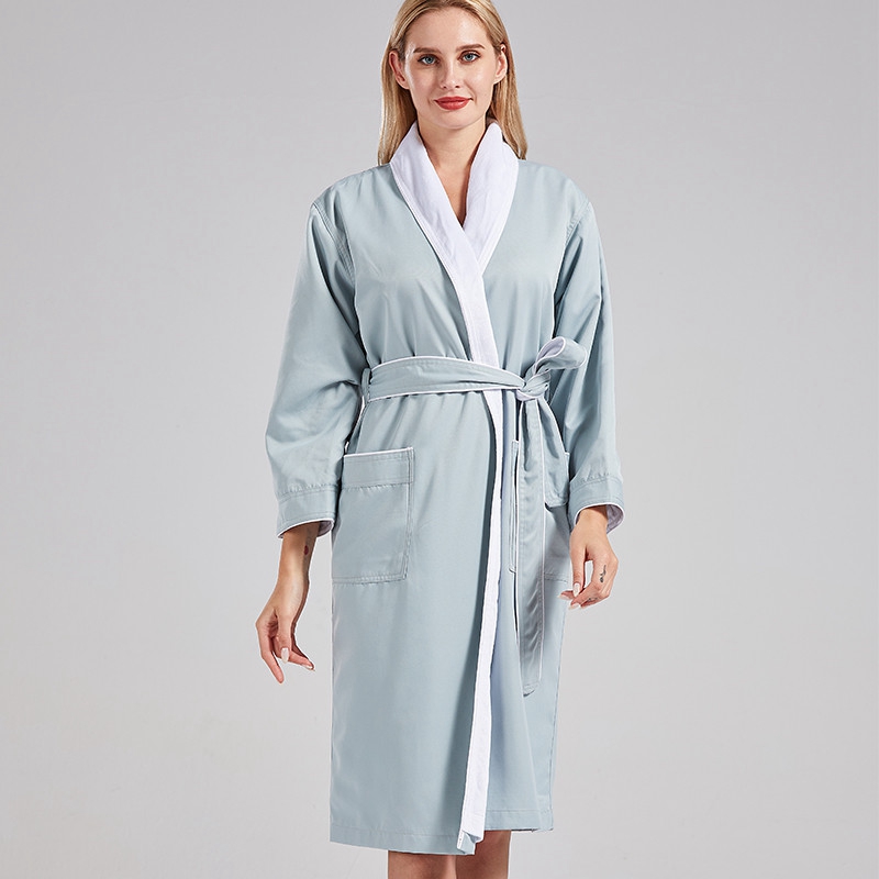 Double-layer Five-star Adult Shawl Collar Hotel Bathrobe