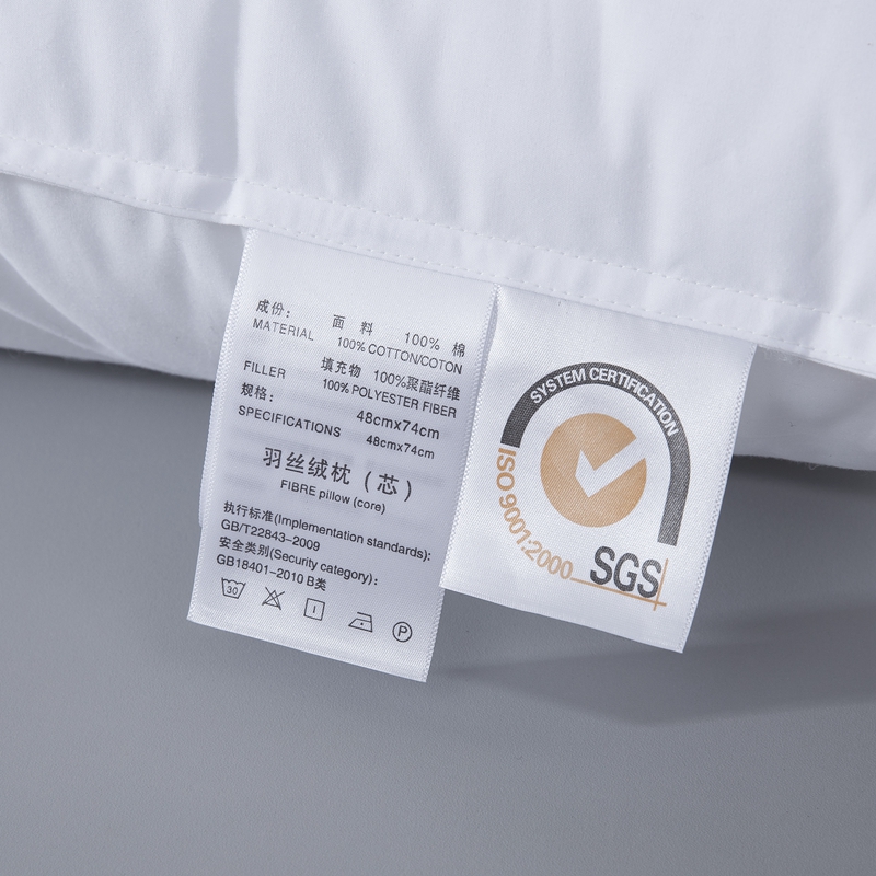 Polyester Silence Fabric Microfiber Filling Pillow Para sa Hotel Polyester Silence Fabric Microfiber Filling Pillow Para sa Hotel